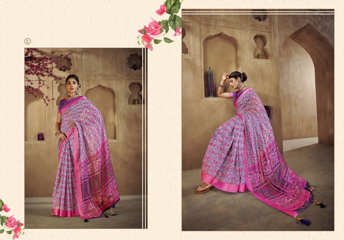 Chandana By Ynf A To F Printed Sarees Catalog
